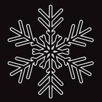 Snowflake icon isolated. Vector illustration for web