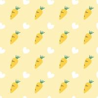 seamless pattern with carrot. vector