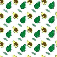 Seamless pattern with minimal avocado cute pattern.background of avocado . vector