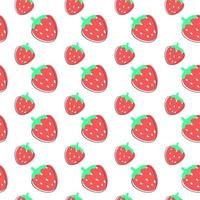 Seamless pattern with strawberry. vector