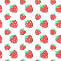 Seamless pattern with strawberry. vector