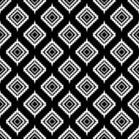 Ikat seamless pattern such as cloth, curtain, textile wallpaper, surface texture background design. vector