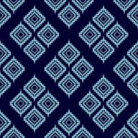 Ikat seamless pattern such as cloth, curtain, textile wallpaper, surface texture background design. vector