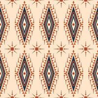Ikat seamless pattern such as cloth, curtain, textile wallpaper, surface texture background design. vector