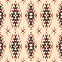 Ikat seamless pattern such as cloth, curtain, textile wallpaper, surface texture background design. vector