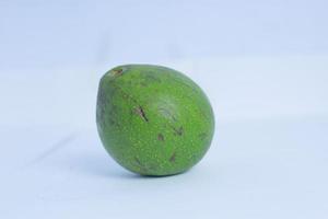 Fresh avocado isolated on white background. photo