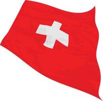 Vector illustration of Switzerland flag