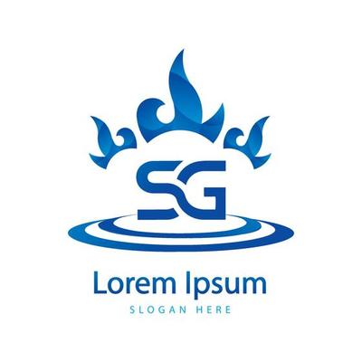 SG Letter Logo Design. Creative Modern SG Letters Icon Illustration vector