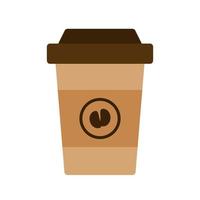 Coffee Cup Flat Multicolor Icon vector