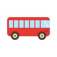 Bus Flat Multicolor Icon vector