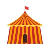 Circus Tent I Flat Multicolor Icon vector