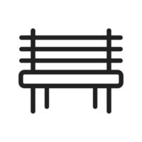 Garden Bench Line Icon vector