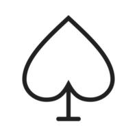 Spade II Line Icon vector