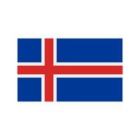 islandia plano icono multicolor vector