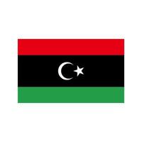 Libia plana icono multicolor vector