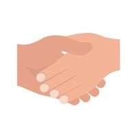 Handshake Flat Multicolor Icon vector