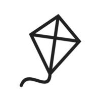 Kite Line Icon vector