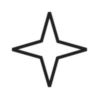 Star II Line Icon vector