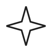 Star II Line Icon vector