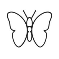 Butterfly Line Icon vector