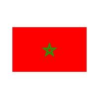 Morocco Flat Multicolor Icon vector