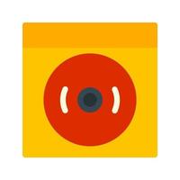 Ring Alarm Flat Multicolor Icon vector