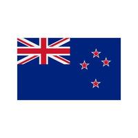 New Zealand Flat Multicolor Icon vector