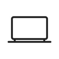 Laptop Line Icon vector