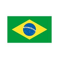 Brazil Flat Multicolor Icon vector