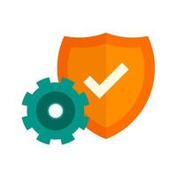 Security Settings Flat Multicolor Icon vector