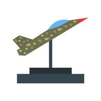 Jet Exhibit Flat Multicolor Icon vector