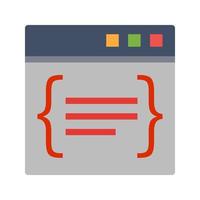 Code Flat Multicolor Icon vector