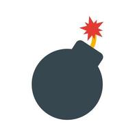 Danger of Explosion Flat Multicolor Icon vector