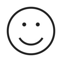 Smile Line Icon vector