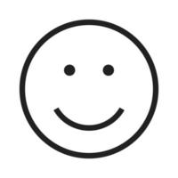 Smile Line Icon vector