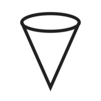 Cone Line Icon vector