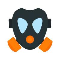 Oxygen Mask Flat Multicolor Icon vector