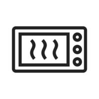 Microwave Line Icon vector