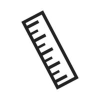 Ruler Line Icon vector