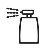 icono de línea de botella de spray vector