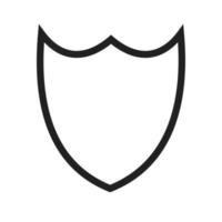 Shield II Line Icon vector