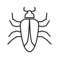 Bug II Line Icon vector
