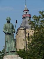 The city of Maastricht at the river Maas in the netherlands photo