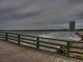 Travemuende beach in germany photo