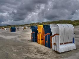 summer evening at the beach of Juist photo