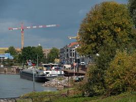 Zutphen at the river Ijssel in the netherlands photo