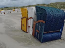 summer evening at the beach of Juist photo