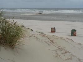 summer tiem at the beach of Juist photo