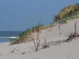 The beach of Juist island in germany photo