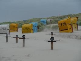 the beach of Juist in germany photo